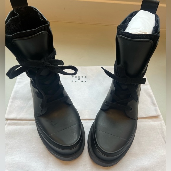 Porte & Paire Rubber combat boots - lined for warmth!! - Picture 6 of 14